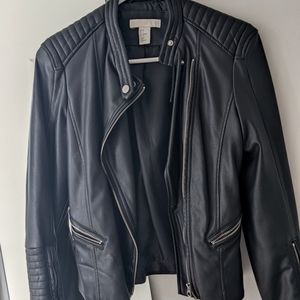 Semi New only used once H&M leather jacket